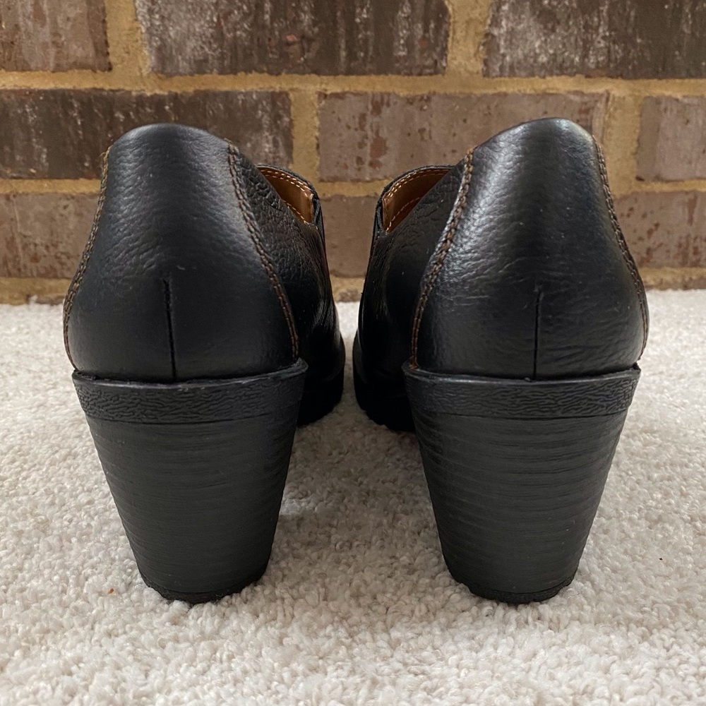 Born Concept b.o.c. Pebbled Leather Slip On Heel Shoes - Picture 5 of 11